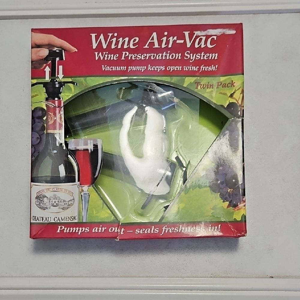 Wine Air-Vac Preservation System Twin Pack